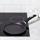 Сковорода блинная Мечта «Гранит Star», d=22 см, пластиковая ручка, антипригарное покрытие, литой алюминий, тёмно-синий - Фото 6