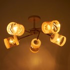 Люстра "Каскад" 564700 5хE27 белый/золото 4916846