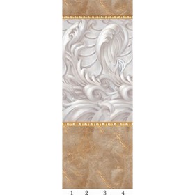 Панель потолочная PANDA Каменная княжна панно 6110 (упаковка 4 шт.), 2,7х1 м