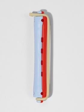 Бигуди «Коклюшки», d=1 см, 9 см, 12 шт., цвет красный/голубой