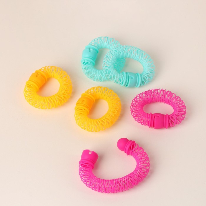 Бигуди «Пружинки», d = 2 см, 20 см, 6 шт, цвет МИКС - Фото 1