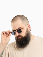 Очки солнцезащитные «OneSun. Круглые», uv 400, линза 4.5×5.5 см, цвет золотой, чёрный - Фото 8