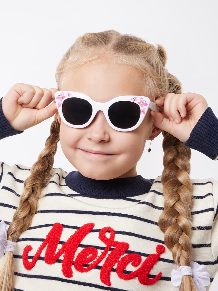 Очки солнцезащитные детские OneSun, uv 400, 13×4 см, линза 4×4.5 см, микс - Фото 1