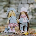 Набор для шитья. Интерьерные куклы «Подружки Вики и Ники- на прогулку», 30 см - фото 9563697