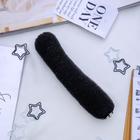 Валик на кнопке для создания пучка, 4.5×17 см, чёрный - Фото 2