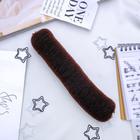 Валик на кнопке для создания пучка, 4.5×17 см, коричневый - Фото 2