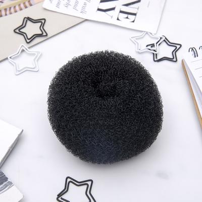 Валик-резинка для создания пучка, 4.5×10 см, чёрный