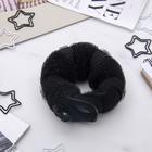 Валик с креплением и резинкой для создания пучка, 4×18 см, чёрный - Фото 1