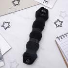 Валик с креплением и резинкой для создания пучка, 4×18 см, чёрный - Фото 2