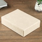 Шкатулка кожзам для украшений "Ромбики - кракелюр" бежевая 6х18х24 см  (артикул 4768188)  большой выбор товаров оптом и в розницу по низким ценам с доставкой