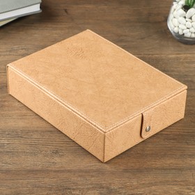 Шкатулка кожзам для украшений 