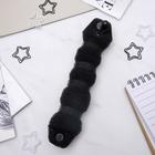 Валик с креплением и резинкой для создания пучка, 5×22.5 см, чёрный - Фото 2