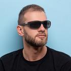 Очки солнцезащитные спортивные «Мастер К», 4.5×14 см - Фото 2