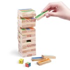 Дженга падающая башня «Для самых веселых» с фантами, 54 бруска, 5+ - Фото 2