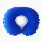 Подушка для путешествий надувная «Синий», форма овал - Фото 2
