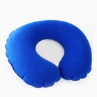 Подушка для путешествий надувная «Синий», форма овал - Фото 3