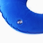 Подушка для путешествий надувная «Синий», форма овал - Фото 4