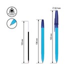 Ручка шариковая Стамм "Оптима" Neon, узел 0.7 мм, стержень 134 мм, чернила синие на масляной основе, микс - Фото 4