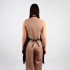 Фартук парикмахерский QF, односторонний, чёрный - Фото 3