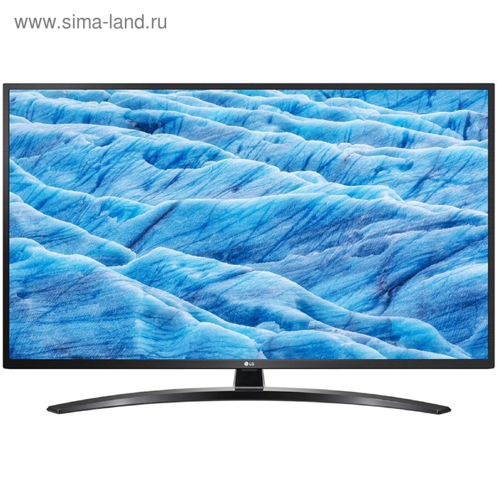Телевизор LG 49UM7450 49", 3840x2160, DVB-T2/C/S2, 3xHDMI, 2xUSB, SmartTV, серебристый - Фото 1