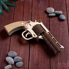 Сувенир деревянный пистолет "Револьвер" - фото 3852851