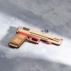 Сувенир деревянный пистолет резинкострел ТТ, стреляет резинками - фото 3852853