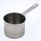 Ковш, 650 мл, d=12 см, нержавеющая сталь, с мерной шкалой, металлическая ручка - фото 8981285