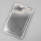 Поднос из нержавеющей стали, 59.5×39.5×1.5 см - Фото 2