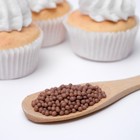 Кондитерская посыпка с мягким центром «Жемчуг» коричневый, 50 г - Фото 2