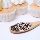 Посыпка кондитерская с мягким центром «КондиМир»: белая, коричневая, черная, 50 г - Фото 2