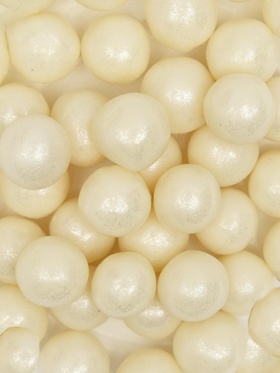 Кондитерская посыпка с мягким центром «Жемчуг»: серебро, 12-13 мм, 50 г (комплект 2 шт)