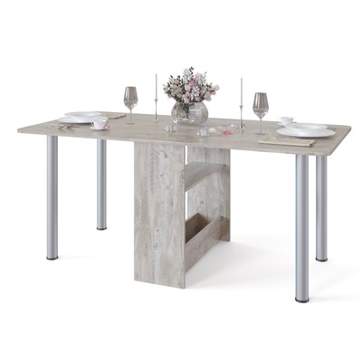 Стол раскладной «СП-04М.1», 295(1661) × 830 × 740 мм, цвет дуб юкон