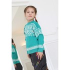 Джемпер для девочек, размер 40, цвет зелёный - Фото 3