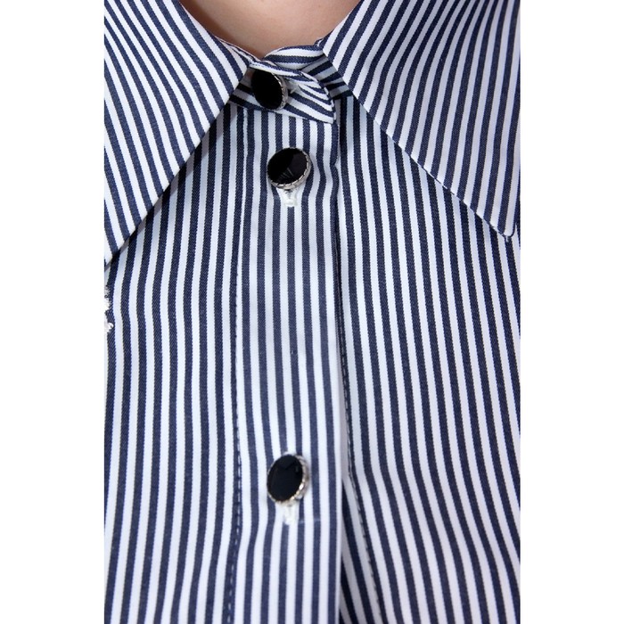 Рубашка женская, размер 52, цвет синий, белый 46979