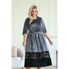 Платье женское, размер 58, цвет серый - Фото 3