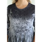 Платье женское, размер 58, цвет серый - Фото 6