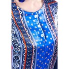 Блуза женская, размер 44, цвет синий - Фото 2
