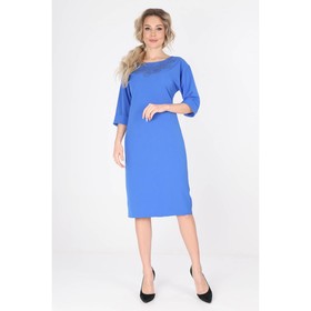 Платье женское, размер 42, цвет синий