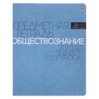 Тетрадь предметная "Новая классика", 48 листов в клетку «Обществознание», обложка картон, ВД-лак 4810975 - фото 12003055