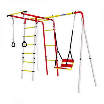 Детский спортивный комплекс уличный «Лесная поляна 3», 2220 × 1640 × 1910 мм, цепные качели