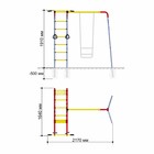 Детский спортивный комплекс уличный «Лесная поляна 3», 2220 × 1640 × 1910 мм, цепные качели - Фото 4