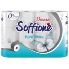 Туалетная бумага Soffione Pure White, 2 слоя, 12 рулонов - фото 320795543