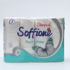 Туалетная бумага Soffione Pure White, 2 слоя, 12 рулонов - Фото 4