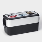 Контейнер для обеда «Бульдоги», 2 отделения, 500+500 мл - Фото 2