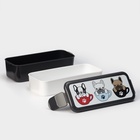 Контейнер для обеда «Бульдоги», 2 отделения, 500+500 мл - Фото 4