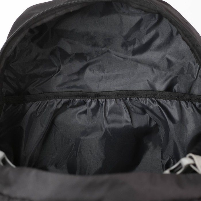 Рюкзак туристический, 65 л, отдел на молнии, 3 наружных кармана, цвет чёрный - фото 1912308315