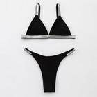 Купальник женский раздельный MINAKU "Silver", размер 46, цвет чёрный - Фото 4