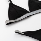 Купальник женский раздельный MINAKU "Silver", размер 46, цвет чёрный - Фото 5