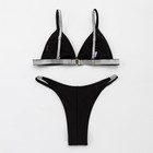 Купальник женский раздельный MINAKU "Silver", размер 46, цвет чёрный - Фото 6