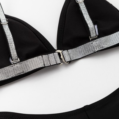Купальник женский раздельный MINAKU "Silver", размер 46, цвет чёрный